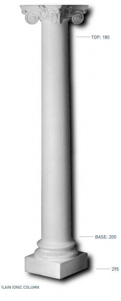 Plain Ionic Column - Thomas & Wilson London Cornicing Coving Plasterwork