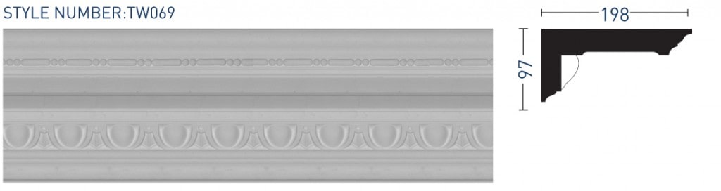 Enriched Cornice TW069 - Thomas & Wilson London Cornicing Coving Plasterwork