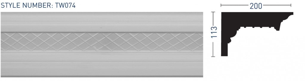 Enriched Cornice TW074 - Thomas & Wilson London Cornicing Coving Plasterwork