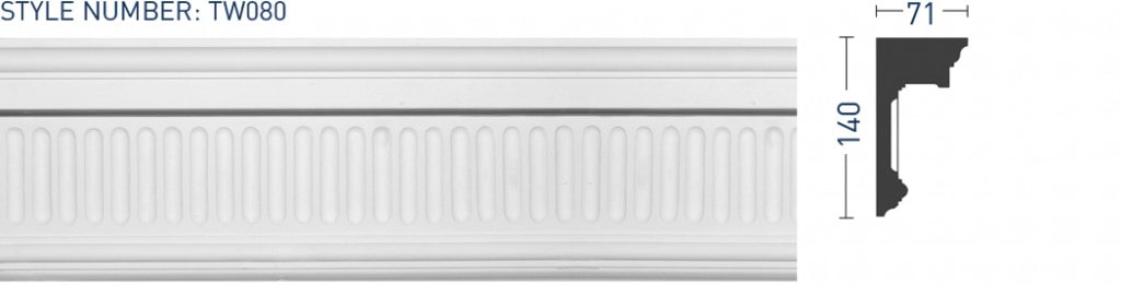 Enriched Cornice TW080 - Thomas & Wilson London Cornicing Coving Plasterwork