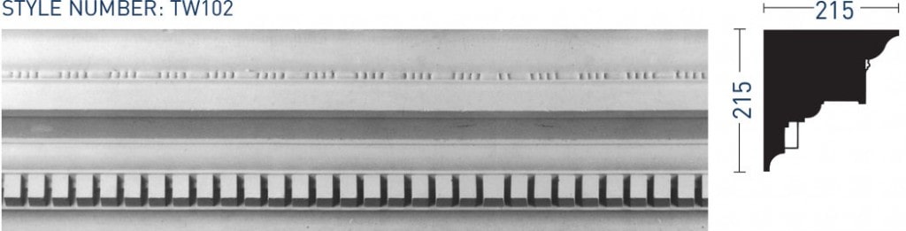 Enriched Cornice TW102 - Thomas & Wilson London Cornicing Coving Plasterwork