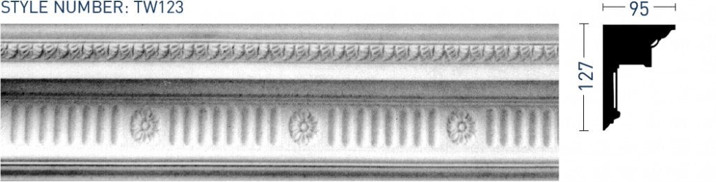 Enriched Cornice TW123 - Thomas & Wilson London Cornicing Coving Plasterwork